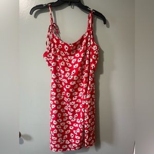Women's Floral Print Cami Dress Tie Shoulder Sleeveless Flared - never worn